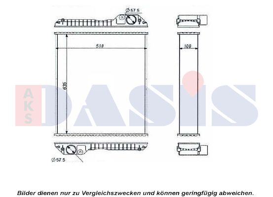 AKS DASIS radiatorius, variklio aušinimas 440606N